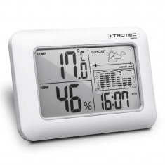 Termohigrometru cu statie meteo Trotec BZ07, Ecran LCD, Functia Min/Max, Alarma, Vizualizarea schimbarilor de temperatura foto