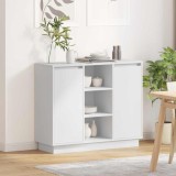Cumpara ieftin Bufet cu lumini cu bandă LED Alb 90 x 32 x 75 cm Lemn compozit