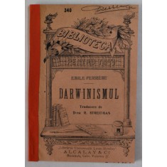 DARWINISMUL de EMILE FERRIERRE , COPERTA SPATE REFACUTA