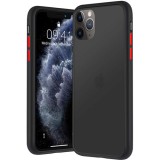 Husa iPhone 14 Pro Max 6.7 Silicon+Plastic Colored Red Buttons