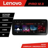 Navigatie Auto Android Lenovo PRO 12.3 inch QLED 4G GPS 4GB RAM 64GB Stocare Compatibila Hyundai Kona