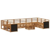 vidaXL Set de canapele de exterior 8 pcs natural Lemn Solid de Acacia 3384910