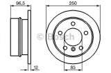 Disc frana MERCEDES SPRINTER 3-t bus (903) (1995 - 2006) BOSCH 0 986 478 863