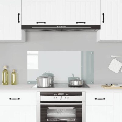 vidaXL Panou antistropi bucătărie transparent 100x50cm sticlă securiz. 249476 foto