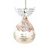 Ornament brad Craciun Inger sticla multicolora cu led RP &Oslash; 6,5 x 10,5 H