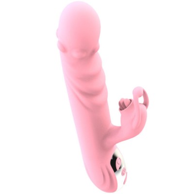 ARMONY - FULLY TONGUE VIBRATOR WITH STIMULATING TONGUE PINK HEAT EFFECT foto