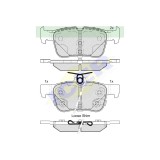 Placute frana Icer IE182198-203, Spate