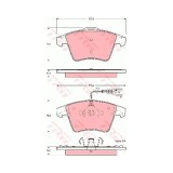 Set placute frana Trw GDB1556, parte montare : Punte fata