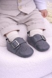 Pantofi eleganti gri cu catarama (Marime Disponibila: 6-9 luni (Marimea 19