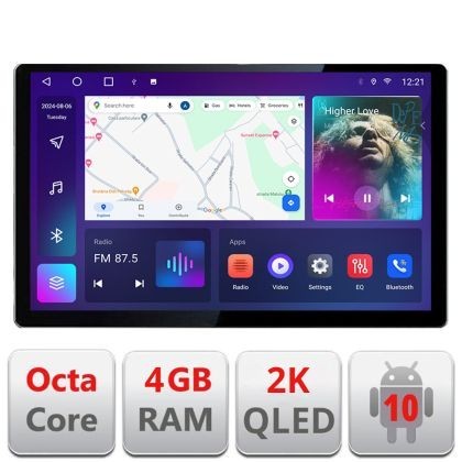 Navigatie Renault Trafic 2008-2012 Quad Core Edonav ecran 13&quot; 2K 8 si 128 Android Waze USB Navigatie 4G 360 Toslink Youtube Radio CarStore Technology