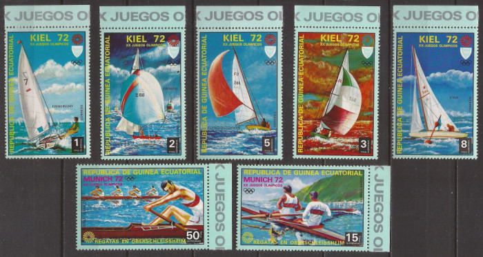 GUINEA ECUATORIALA SPORT J.O. DE VARA 1972 ( serie dantelata ) MNH