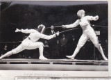 Bnk foto Scrima - Portail ( Fra ) vs Ecaterina Orb, Alb-Negru, Romania de la 1950, Sport