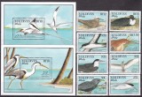 Maldive 1990 fauna pasari MI 1434-1441 + 2 bl.170,171 MNH, Nestampilat