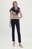 Levi&#039;s jeans 712 SLIM WELT POCKET culoarea albastru marin A6199