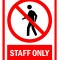 Sign staff only