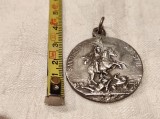 MEDALION APOSTOL SANTIAGO sau SFANTUL IACOB de colectie MARE splendid VECHI UNIC