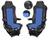 Set huse din piele ecologica pentru MAN TGX 2021-2025 - Albastru Negru