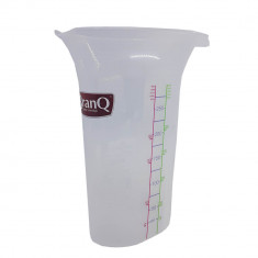 Cana Gradata BRANQ, 250 ml, 14x11x4.5 cm, cu Maner Plastic, Recipiente Gradate 250 ml, Recipiente Plastic Gradate pentru Faina, Recipiente Gradate pen