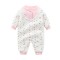 Salopeta alba imprimata cu capsuni (Marime Disponibila: 9-12 luni (Marimea 20