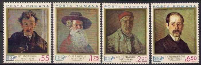 1972 - Aniversari, pictori, serie neuzata
