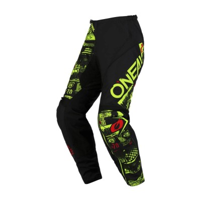 Pantaloni Ciclism O&amp;#039;Neal Element Attack V.23 - 42/58, Negru-Galben Neon Ultimate FactoryBikes foto