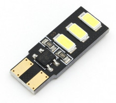 Led Auto Canbus T10 6 Smd 5730 12V - fara polaritate - BTLEC008 foto