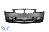 Bumper frontal M Performance Design Design potrivit pentru BMW Seria 5 F10 sedan, F11 break 2010-2013 cu PDC, cu duze de spalare, cu faruri de ceata P