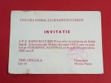 Invitatie meci fotbal RAPID BUCURESTI - INTERNAZIONALE MILANO (Cupa UEFA 29.09.1993)-varianta 2