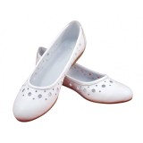 Cumpara ieftin Oferta marimea 38 Balerini dama casual din piele naturala - Model Clara Alb
