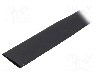 Tub termocontractant, 24mm, {{Lungime}}, neagra, CYG/KTG - CB-HFT(4X) 24.0 BK 125UL