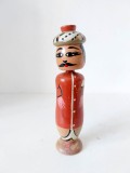 ** Papusa lemn Kokeshi Corea / Korean Bobble Head, 17cm