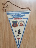 Fanion Steaua Bucuresti - Galatasaray, in semifinala CCE din 05.04. 1989