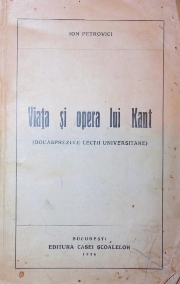 VIATA SI OPERA LUI KANT
