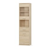 Vitrina mdf natur stejar sonoma Teyo 50.2x34.3x195.5.cm