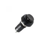 Buton intrerupator OFF - (ON) fara retinere 250V/3A negru incastrabil 12mm HOME, Home By Somogyi
