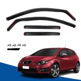 Set Paravanturi auto pentru geamuri fata si spate pentru Seat Leon 1P MK2 Hatchback 5 usi 2005-2012