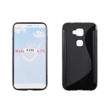 Husa Silicon S-Line Neagra Huawei Ascend G8, Protectie Premium, Flexibila