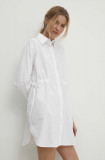 Cumpara ieftin Answear Lab rochie din bumbac culoarea alb, mini, evazati
