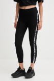 Dkny leggings culoarea negru, cu imprimeu, DP5P3523