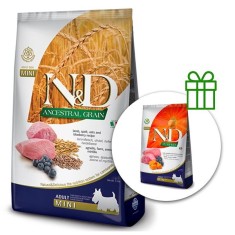 Farmina N&amp;amp;amp;D dog LG ADULT MINI Lamb &amp;amp;amp; Blueberry 7kg + 0,8 kg GRATUIT foto