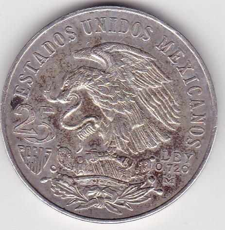 Mexic 25 Pesos 1968 comemorativa Jocurile olimpice de vara