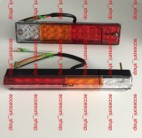 Set 2 Lampi LED Tripla Remorca Rulota 12V, 4 Functii, 235mm