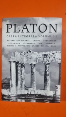 Platon - Opera integrala Vol 1 foto