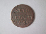 Olanda-Utrecht 1 Duit 1789, Europa, Bronz