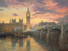 Puzzle Schmidt - 1000 de piese - Thomas Kinkade : Evening mood in London foto