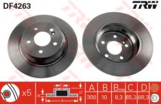 Disc frana MERCEDES E-CLASS T-Model (S211) (2003 - 2009) TRW DF4263