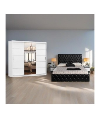 DORMITOR DAVID - ALB/NEGRU foto