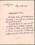 Autograf Mitropolitul NICOLAE BALAN Scrisoare autografa semnata, Petru Groza.