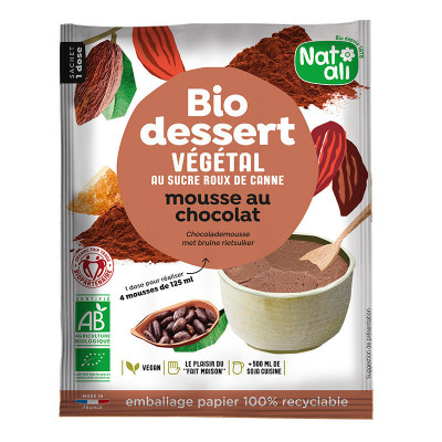 Desert mousse de ciocolata, bio, 70g, Nat-ali foto