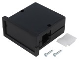 Carcasă ABS Neagră cu Răsucire 72x72x36mm